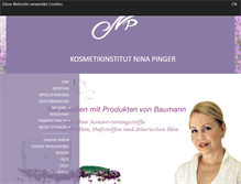 Tablet Screenshot of nina-pinger-kosmetik.de